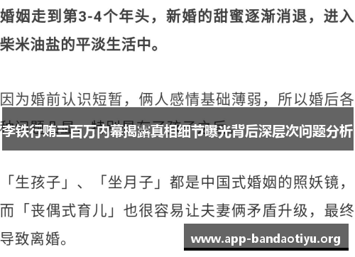 李铁行贿三百万内幕揭露真相细节曝光背后深层次问题分析