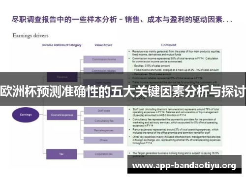 欧洲杯预测准确性的五大关键因素分析与探讨